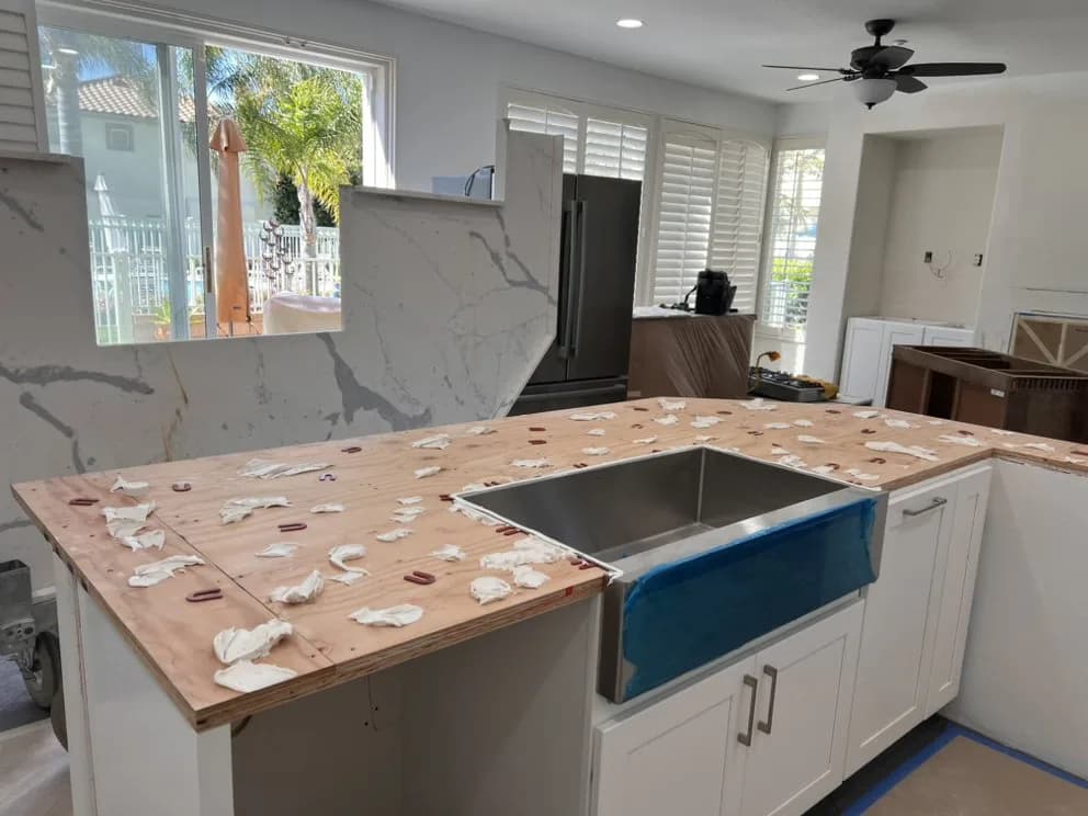 Wide shot of the completed Laguna Niguel kitchen renovation